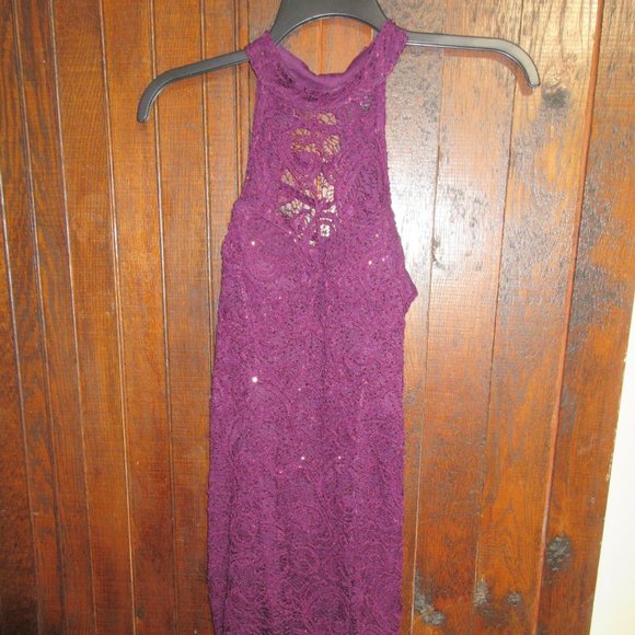 NWOT Speechless Juniors' Halter Style Party Cocktail Dress Size 11 Burgundy - Picture 8 of 8